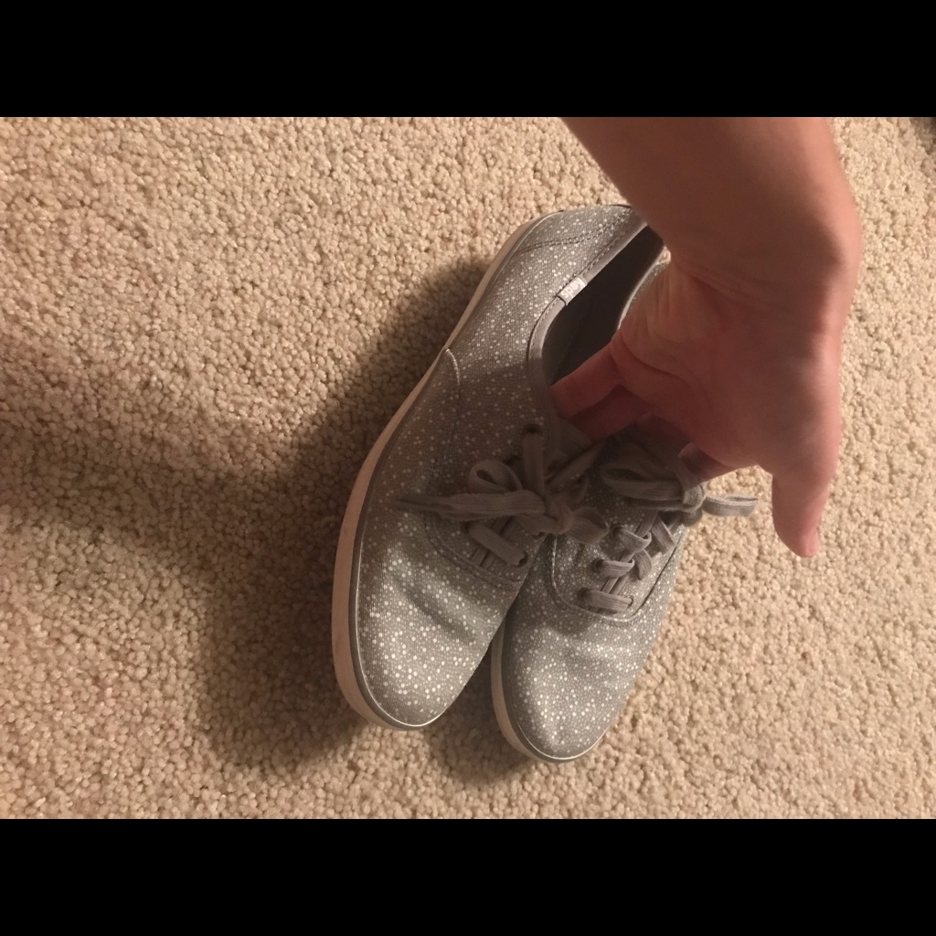 Grey Patterned Keds